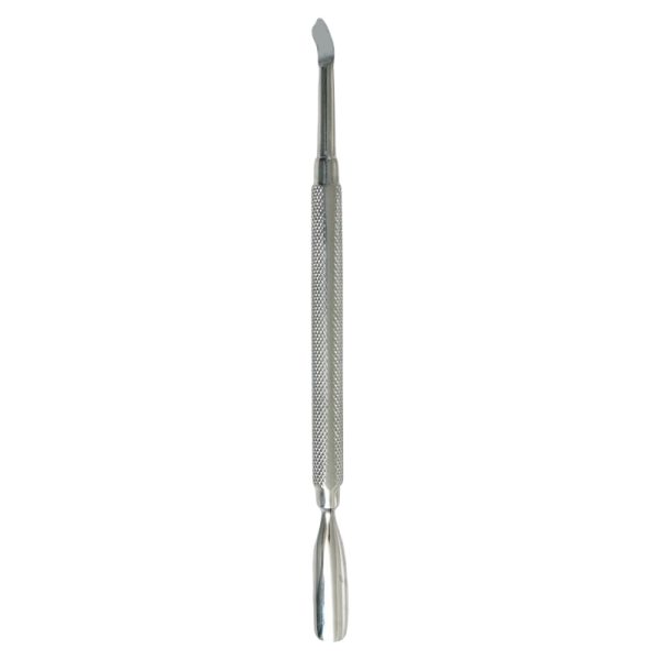 Nail Perfect Cuticle Pusher RC 526 – Divpusējs kutikulas pušeris ir dezinficējams instruments "divi vienā". Ar vienu pusi tiks atsegtas liekās kutikulas, bet ar otru, slīpējošo pusi no naga plātnītes tiks noņemta naga virsādiņa – eponihijs.