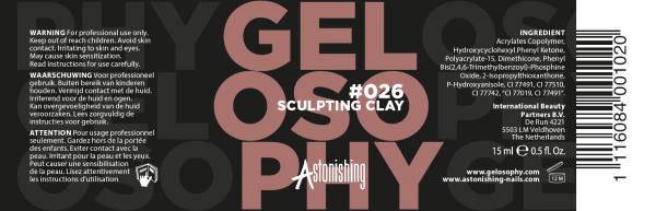 Gelosophy Gel Nail Polish - Gēla nagu laka #026 Sculpting Clay