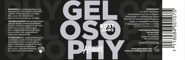 Gelosophy Gel Nail Polish - Gēla nagu laka #031 Jaws