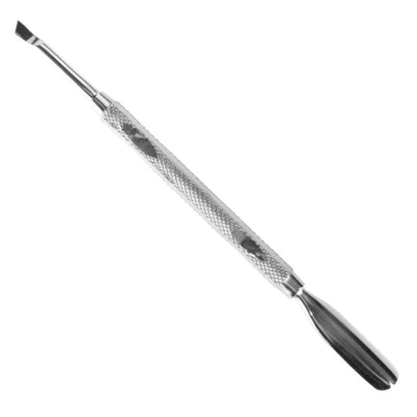 Nail Perfect Cuticle Pusher RC 526 – Divpusējs kutikulas pušeris ir dezinficējams instruments "divi vienā". Ar vienu pusi tiks atsegtas liekās kutikulas, bet ar otru, slīpējošo pusi no naga plātnītes tiks noņemta naga virsādiņa – eponihijs.