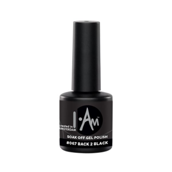 Soak Off Gel Polish – Gēla nagu laka #067 Black 2 Black