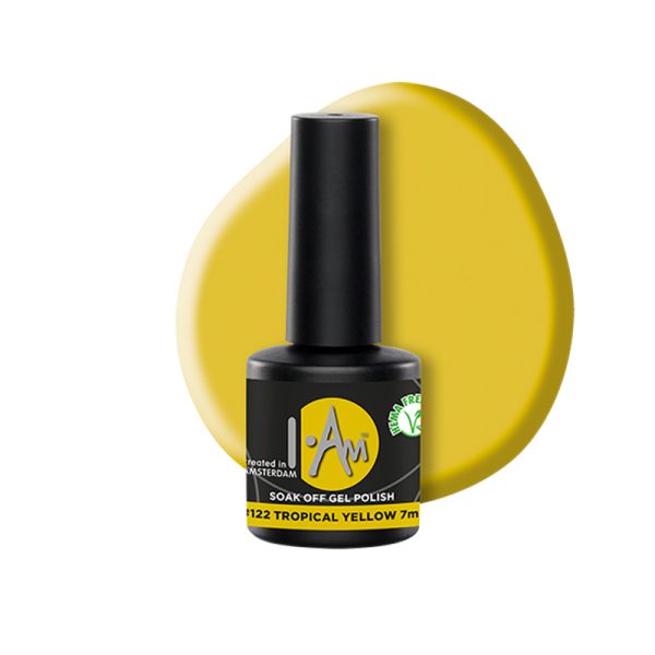 Soak Off Gel Polish – Gēla nagu laka #122 Tropical Yellow