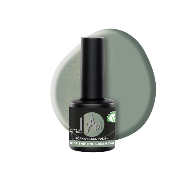 Soak Off Gel Polish – Gēla nagu laka #137 Shifting Green